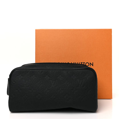 Louis Vuitton Taurillon Monogram Dopp Kit Toilet Pouch Black 8 of 8