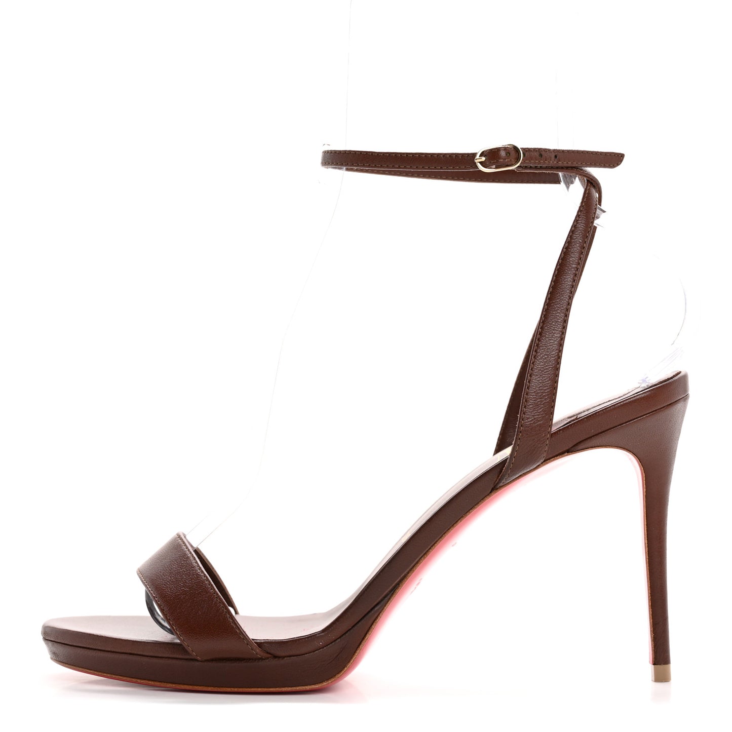 Nappa Loubigirl 100 Sandals 40 Brown