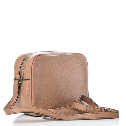 Gucci Pebbled Calfskin Small Soho Disco Bag Camelia 3 of 9