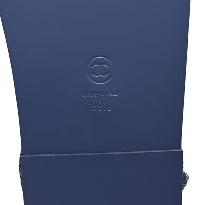 Chanel Denim CC Dad Sandals 39.5 Blue 39.5 Blue 7 of 10