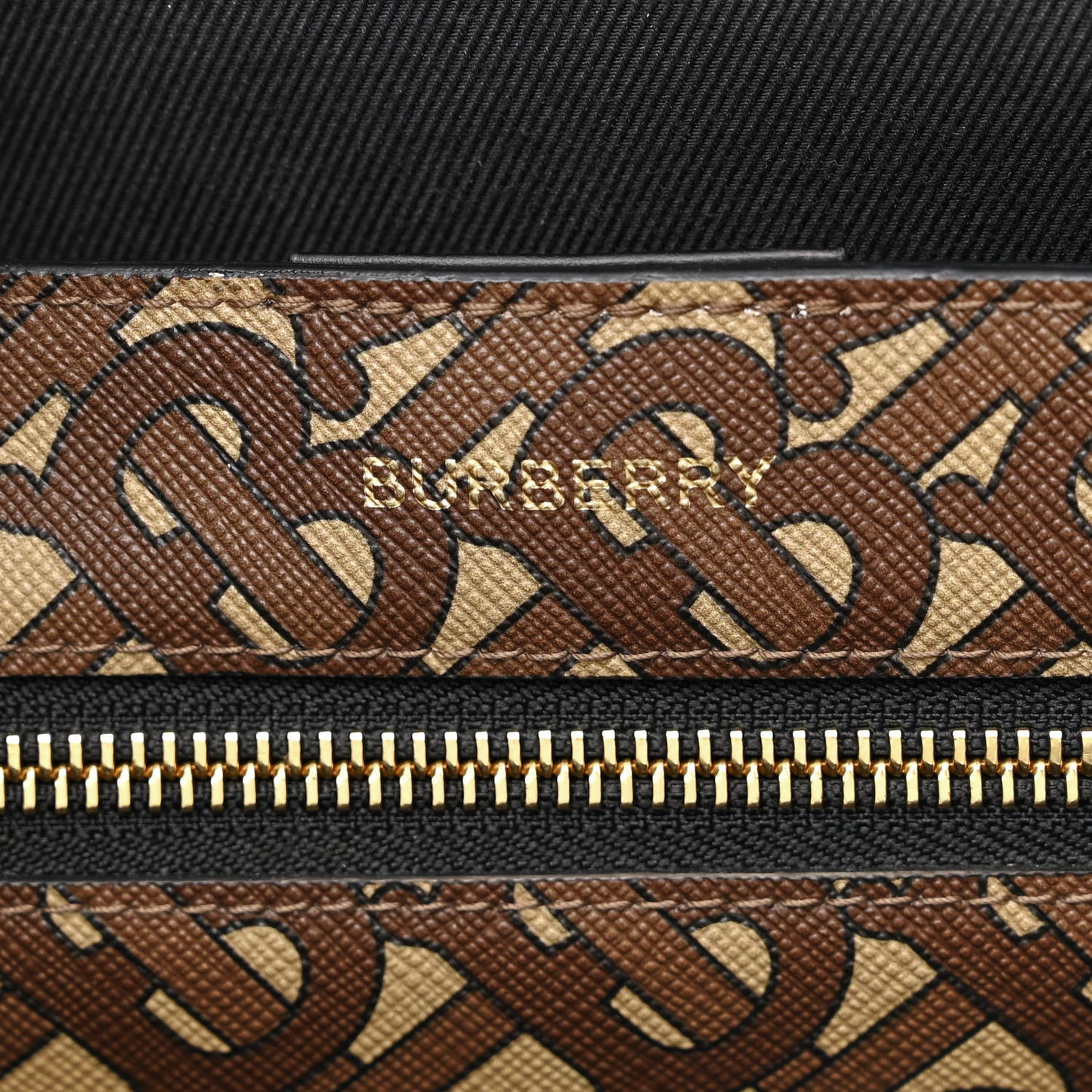 E-Canvas Monogram Stripe Book Tote Bridle Brown