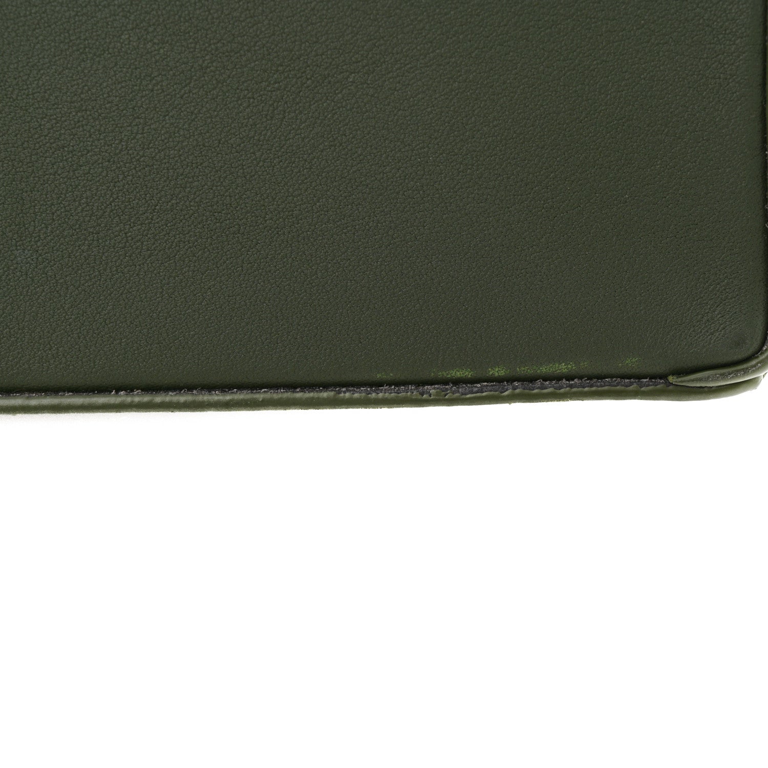 Loewe Calfskin Small Puzzle Edge Bag Bottle Green 1495966