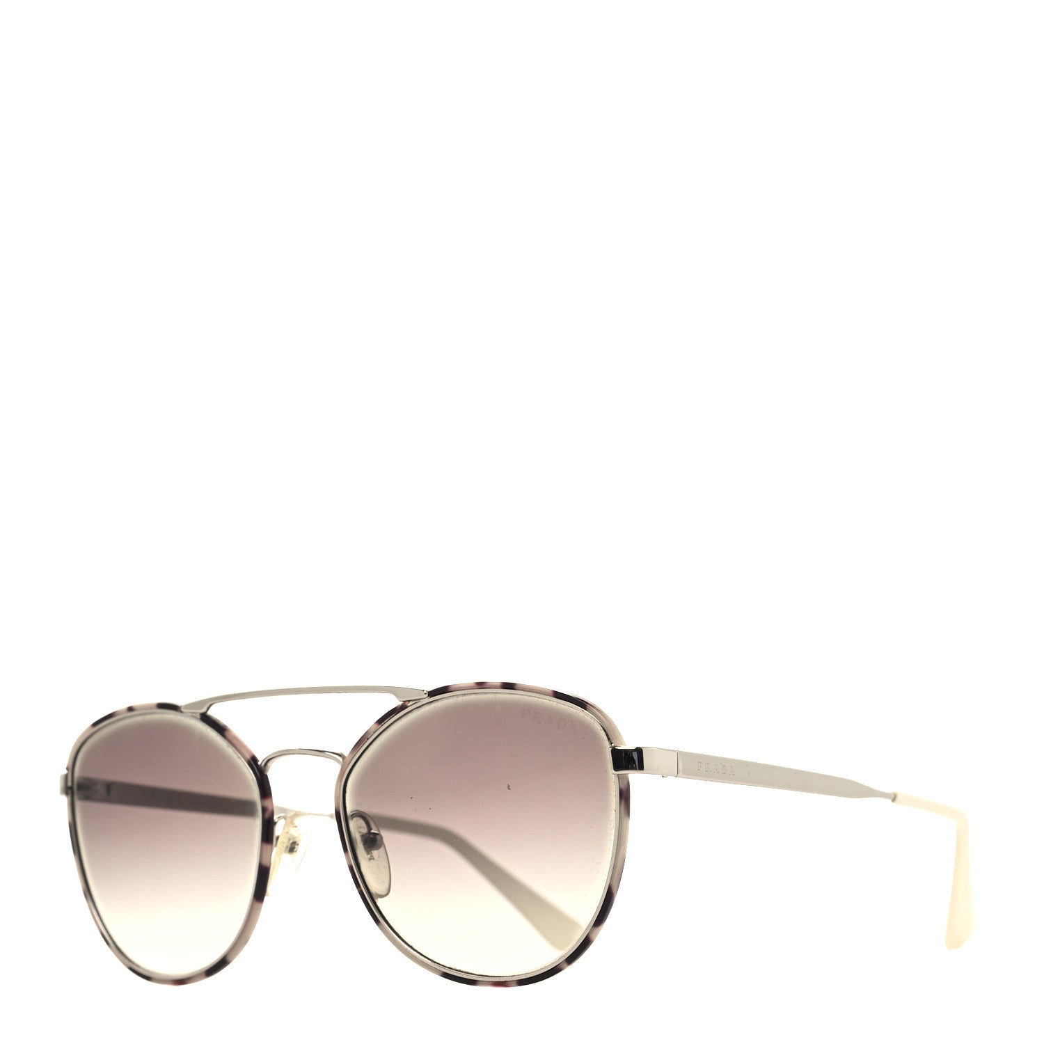 Prada Acetate Round Sunglasses SPR63T Tortoise 1 of 7