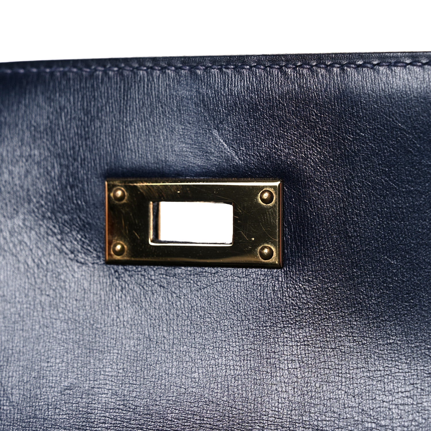Hermes Box Kelly Sellier 32 Bleu Marine 22 of 34