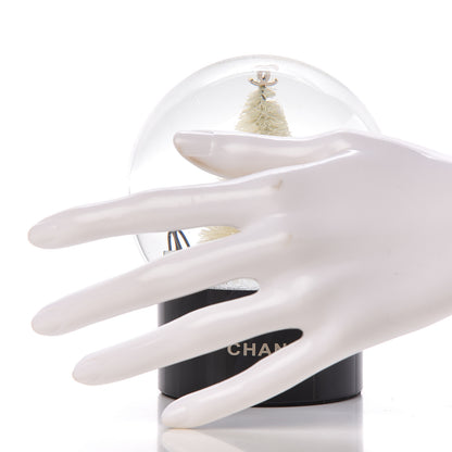 Chanel Glass Christmas Tree Shopping Bag Snow Globe 2 of 7