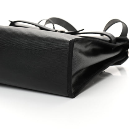 Hermes Toile H Berline Vache Hunter Herbag Zip PM 31 Black Ecru 11 of 13
