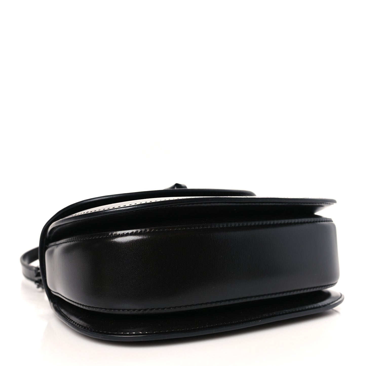 Boarded Dyana Lux Calfskin Web Monochrome Small Bamboo 1947 Top Handle Bag Black