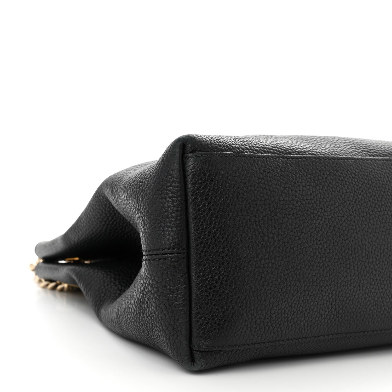 Gucci Pebbled Calfskin Medium Soho Chain Shoulder Bag Black 9 of 12