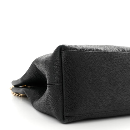 Gucci Pebbled Calfskin Medium Soho Chain Shoulder Bag Black 9 of 12