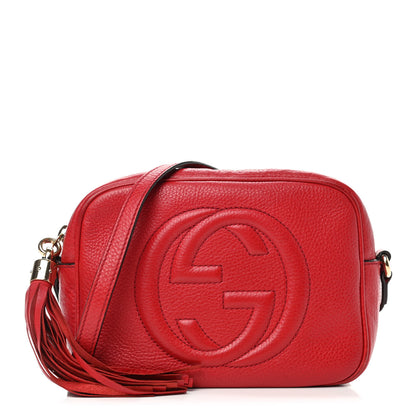 Gucci Pebbled Calfskin Small Soho Disco Bag Tabasco Red 1 of 4
