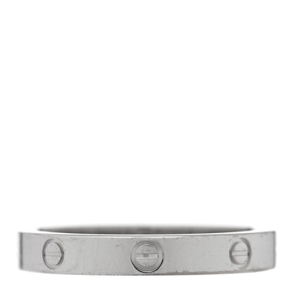 Cartier 18K White Gold Diamond Ceramic LOVE Ring Set 52 6 5 of 7