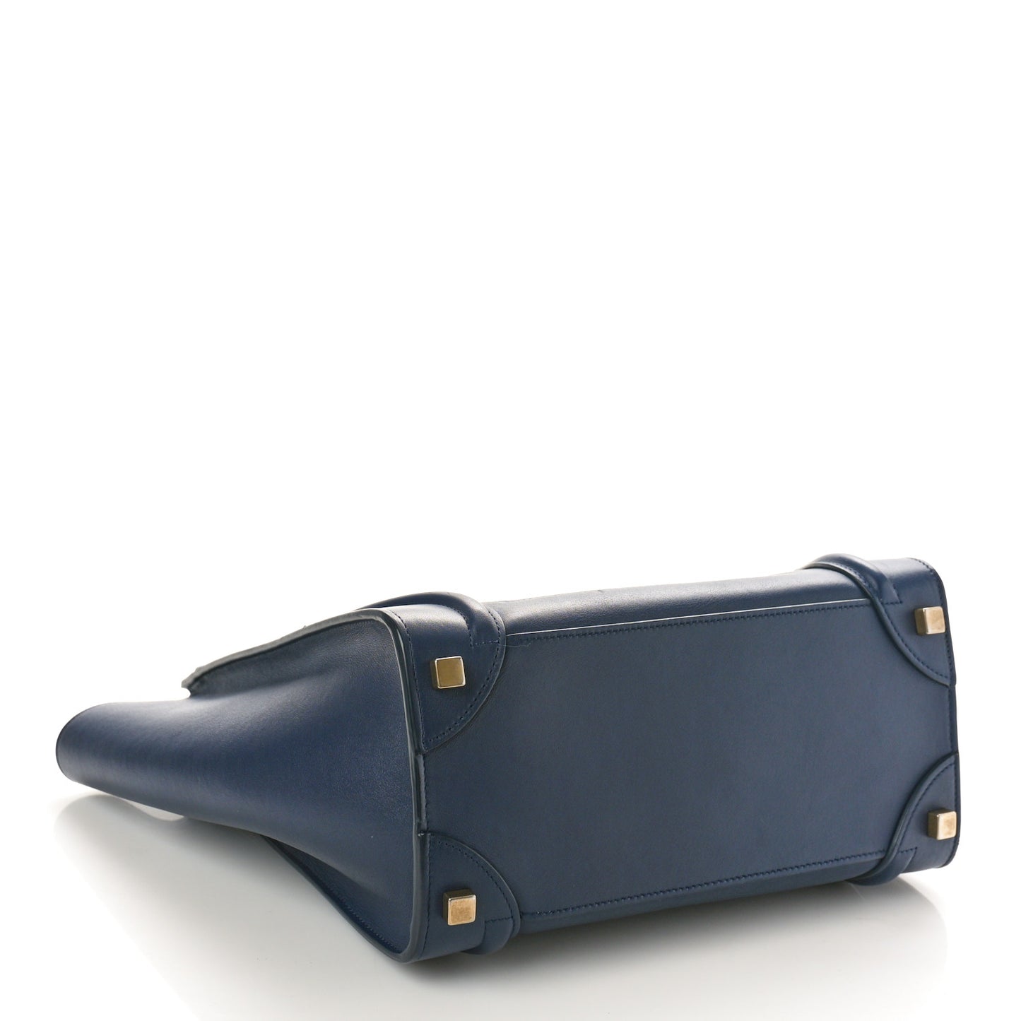 Smooth Calfskin Micro Luggage Navy Blue