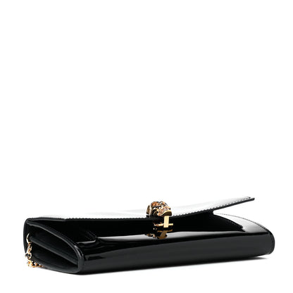 Alexander McQueen Patent Skull Wallet on Chain Black 8 of 11