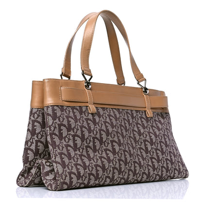 Christian Dior Monogram Shoulder Bag Brown Beige 2 of 7