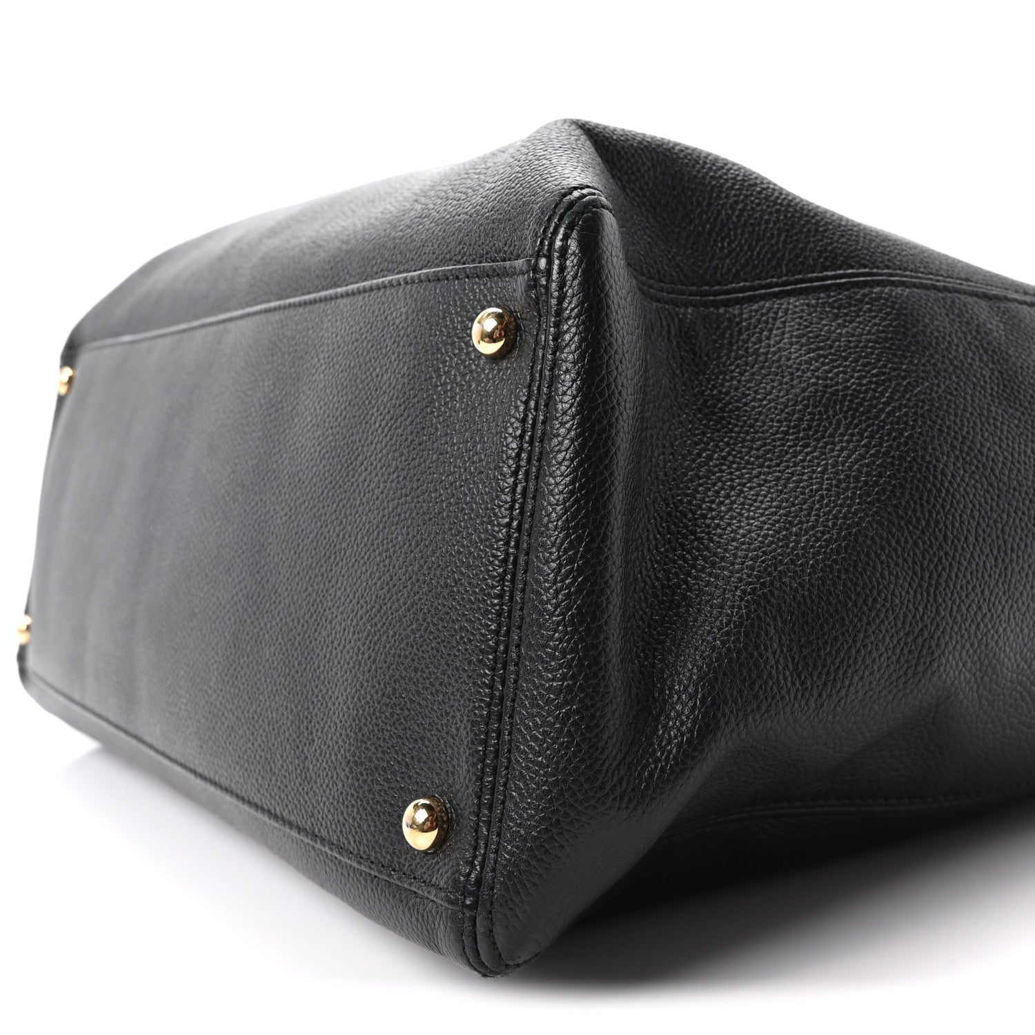 Chanel Calfskin Cerf Executive Shopper Tote Black 11 of 11