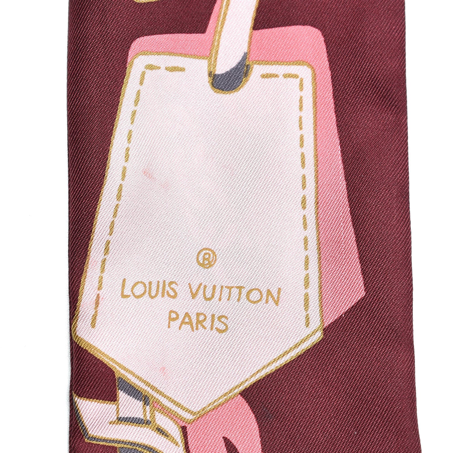 Louis Vuitton Silk Handle Me Bandeau Bordeaux 5 of 7