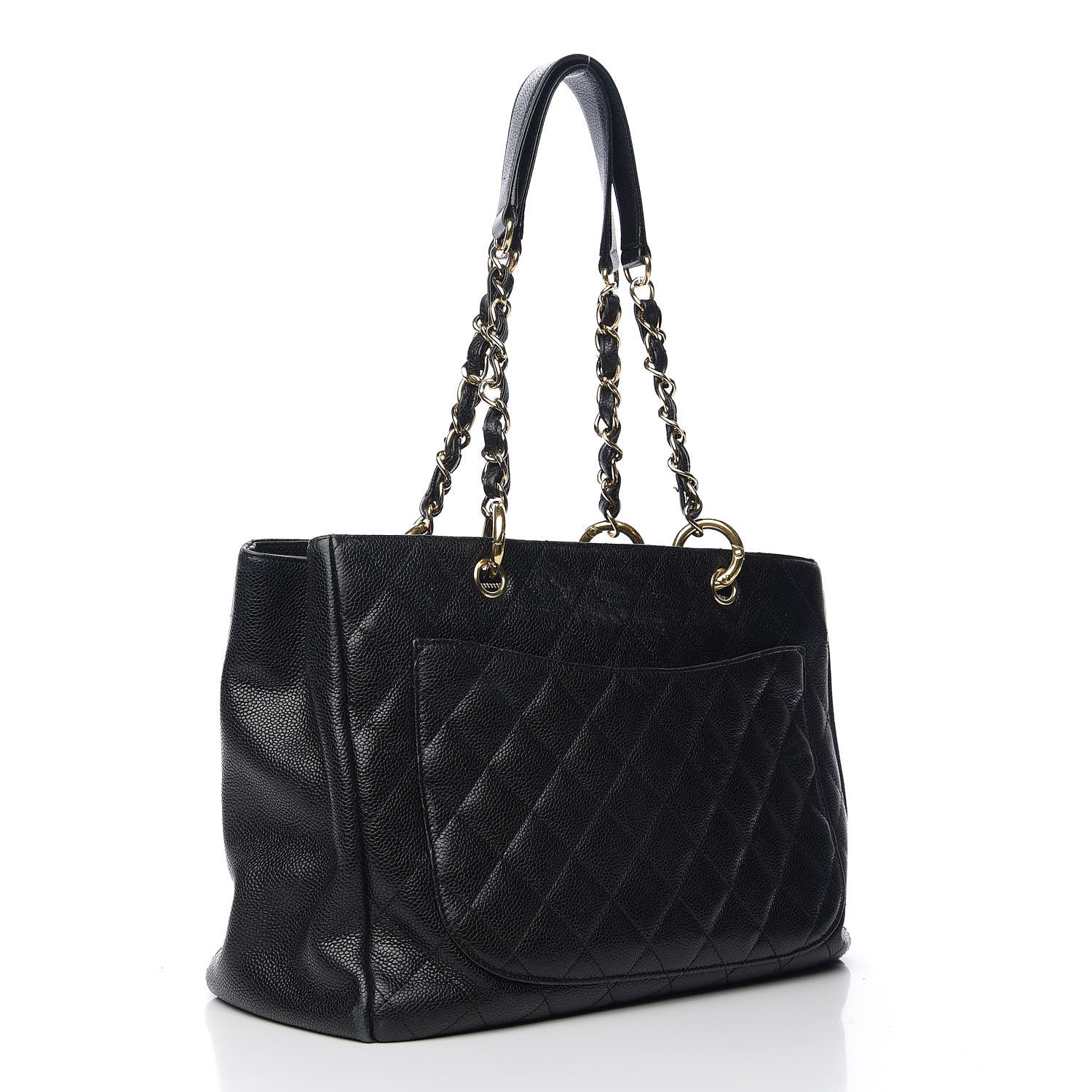 Chanel Caviar Quilted Grand Shopping Tote GST Black 2 of 10