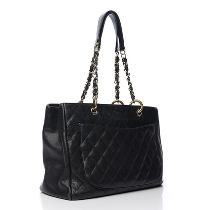Chanel Caviar Quilted Grand Shopping Tote GST Black 2 of 10