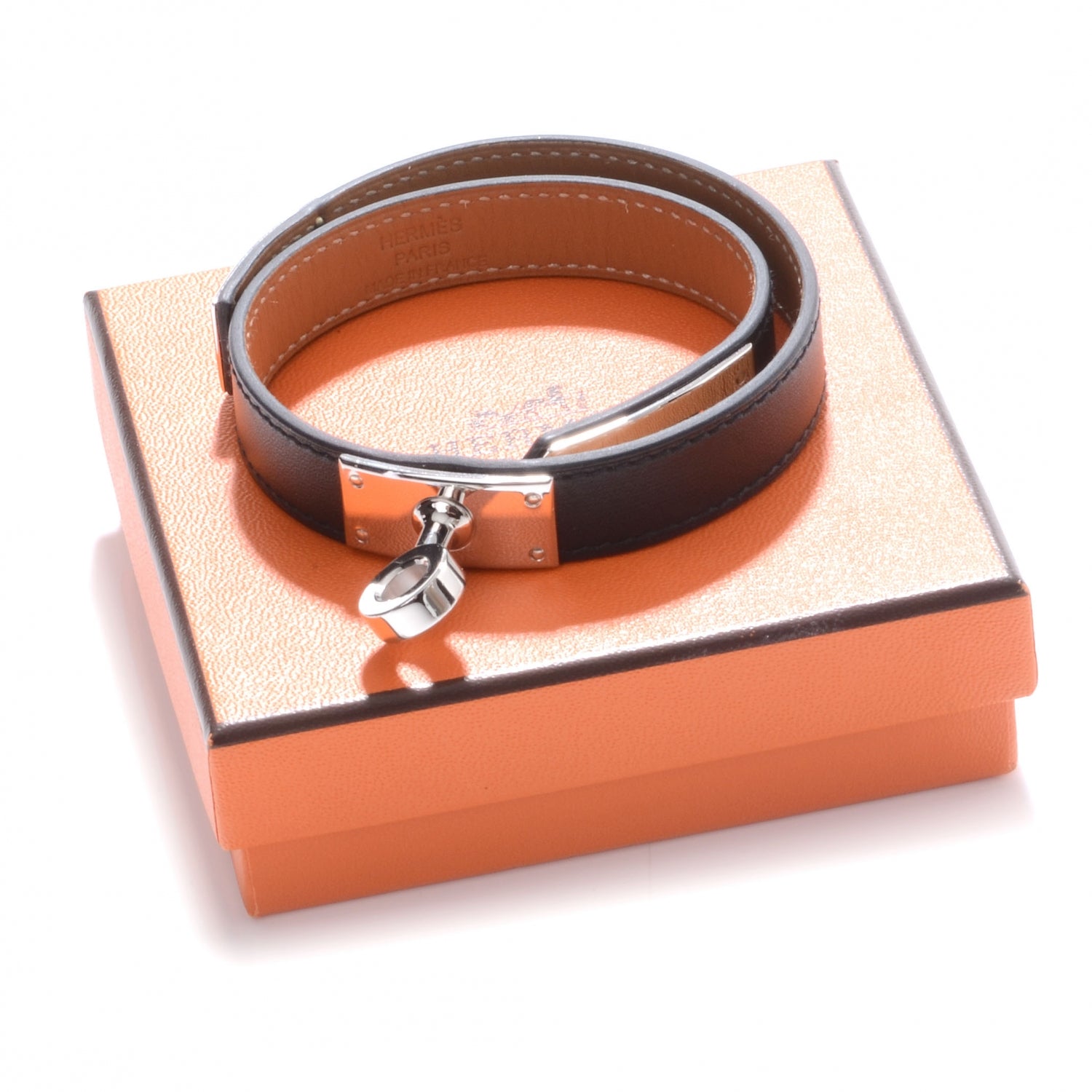 Hermes Chamonix Kelly Double Tour Bracelet XS Black 7 of 7