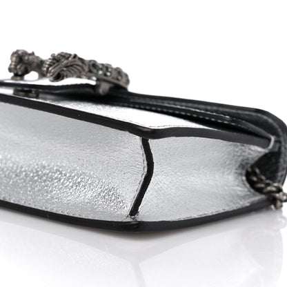 Gucci Metallic Calfskin Super Mini Dionysus Shoulder Bag Silver 8 of 8