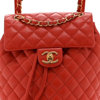 Chanel Lambskin Quilted Small Urban Spirit Backpack Red 8 of 10