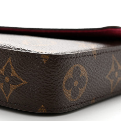 Louis Vuitton Monogram Pochette Felicie Chain Wallet Fuchsia 10 of 10