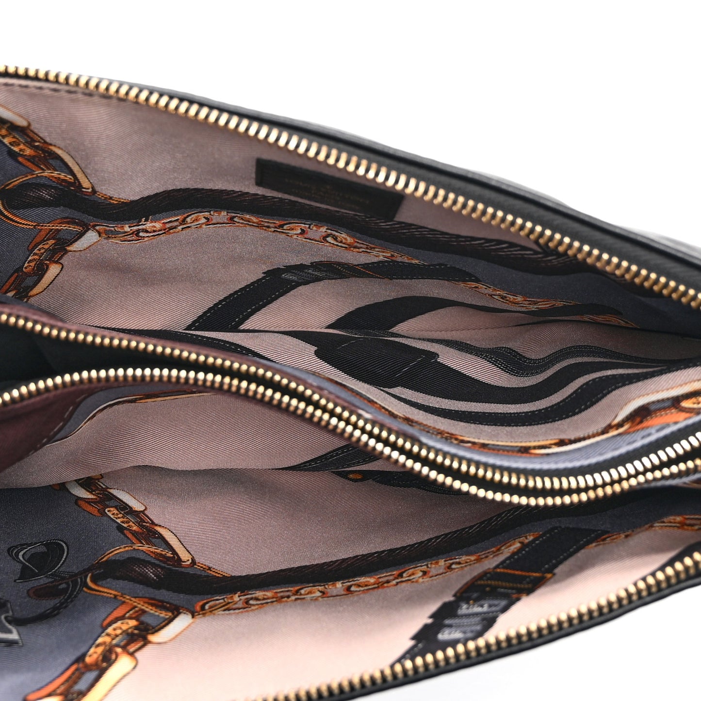 Lambskin Embossed Monogram Scarf Coussin PM Black