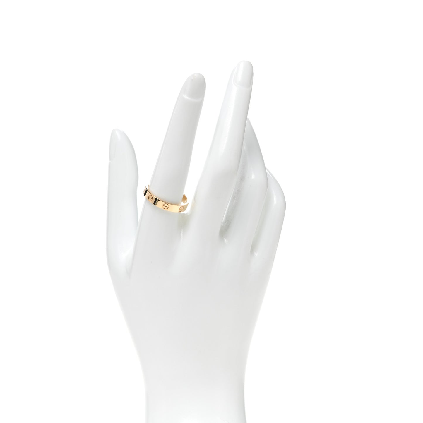18K Yellow Gold 3.5mm LOVE Wedding Band Ring 60 9