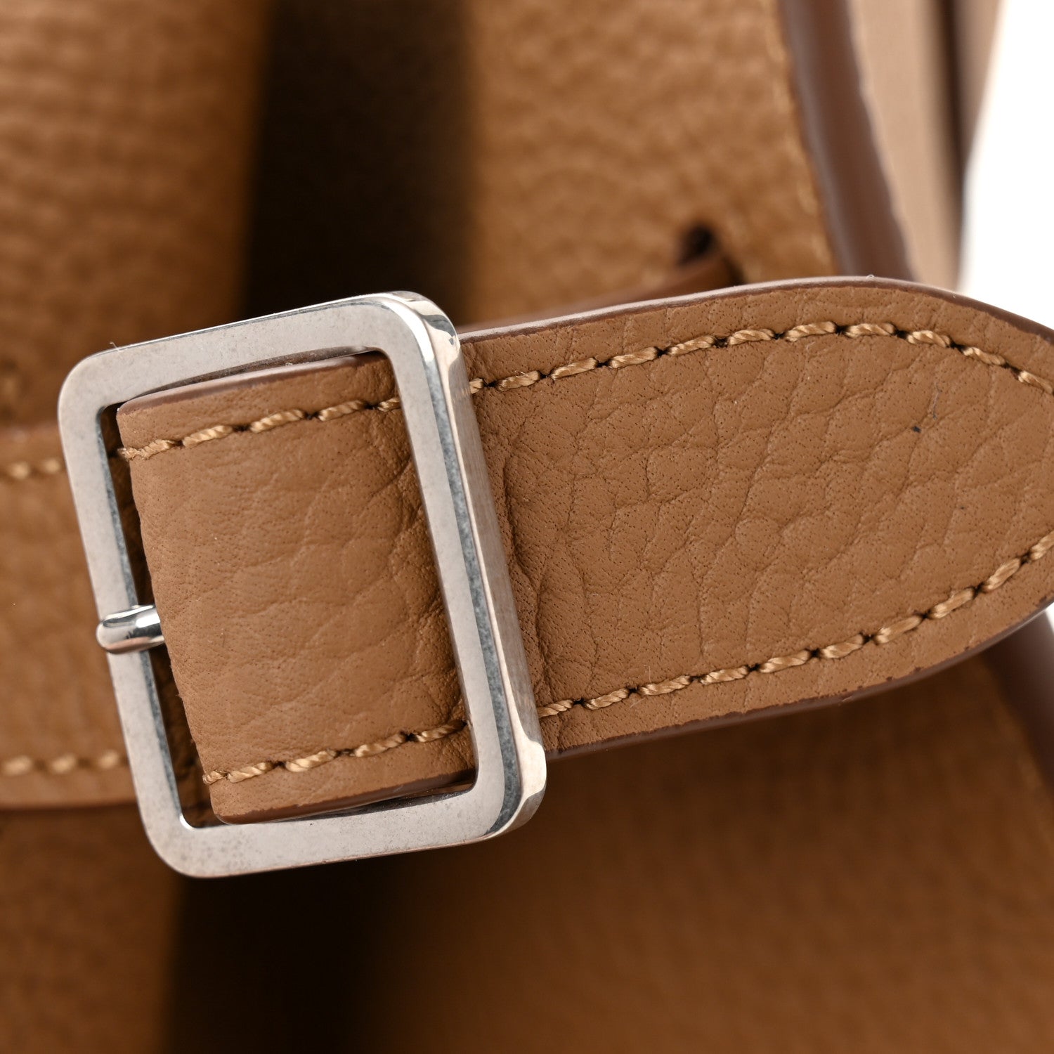 The Row Matte Grained Calfskin Margaux Shoulder 12 Sandpit 11 of 11