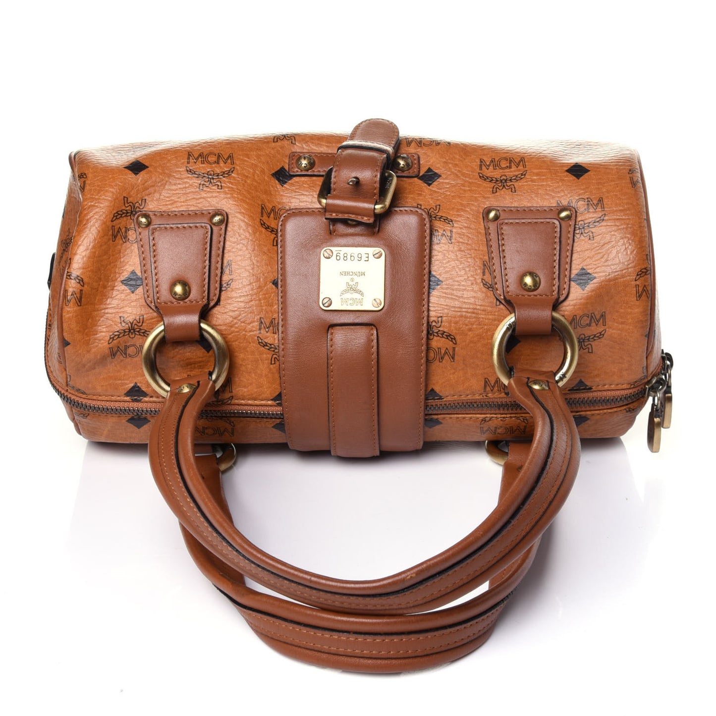 Visetos Barrel Bag Cognac
