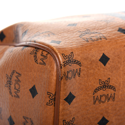 MCM Visetos Dog Bone Boston Bag Cognac 10 of 16