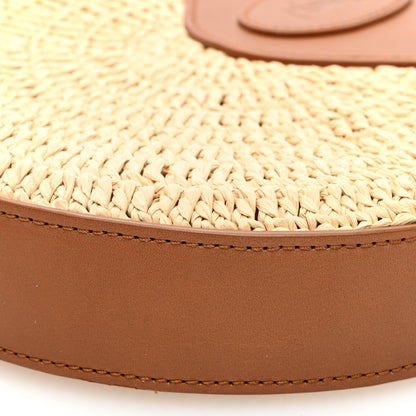 Saint Laurent Raffia Round Camera Bag Beige Naturel 9 of 9