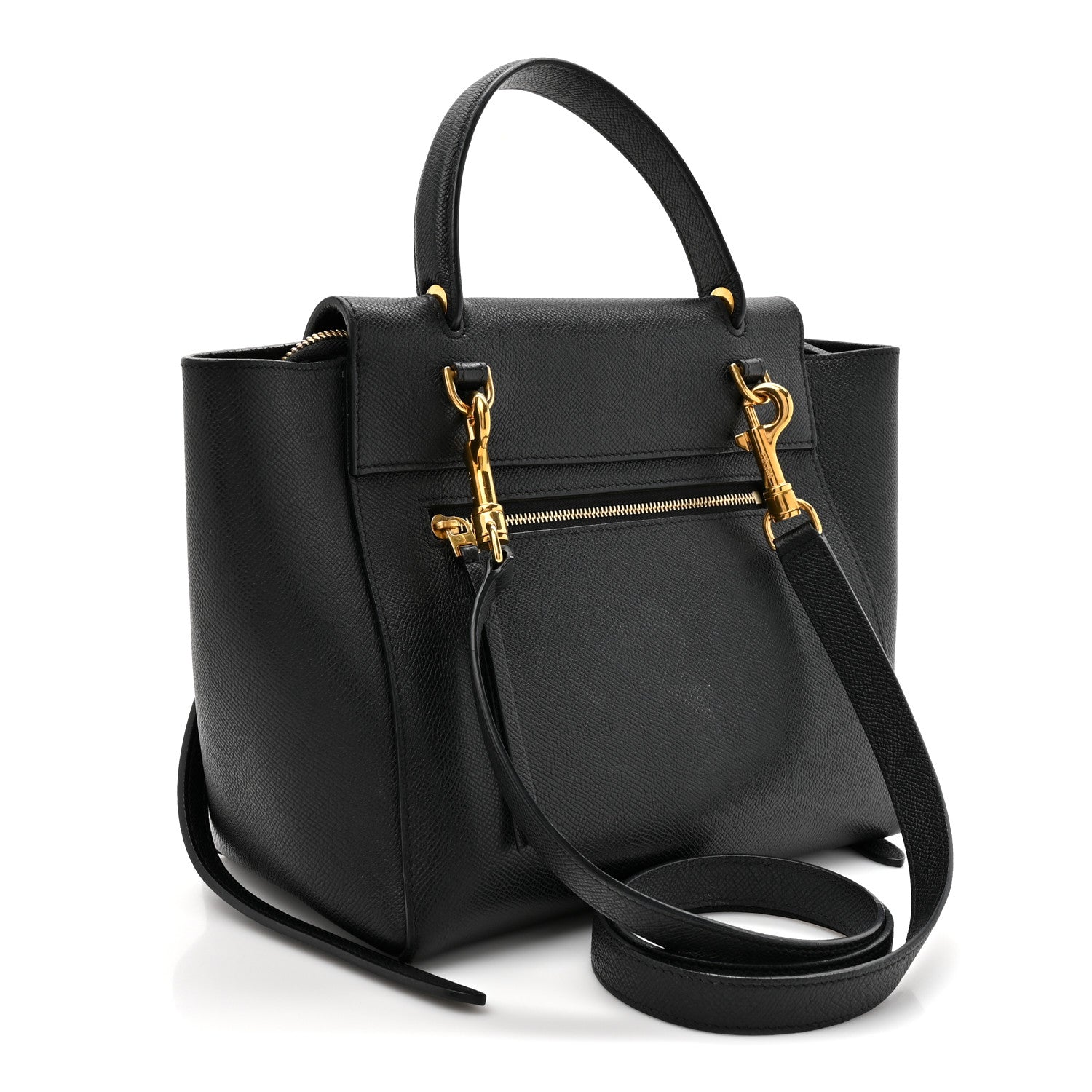 Celine Grained Calfskin Micro Belt Bag Black 3 of 9