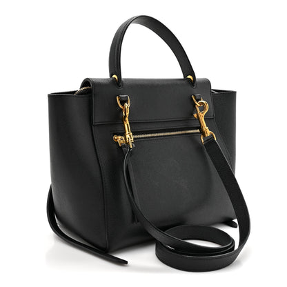 Celine Grained Calfskin Micro Belt Bag Black 3 of 9