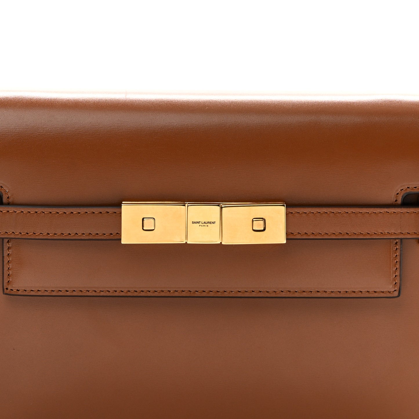 Smooth Calfskin Small Manhattan Shoulder Bag Brick