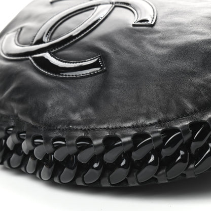 Chanel Calfskin Modern Chain Rhodoid Hobo Black 8 of 9