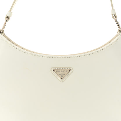 Prada Spazzolato Cleo Shoulder Bag White 7 of 9