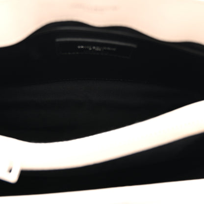 Saint Laurent Calfskin Y Quilted Monogram Small Loulou Chain Satchel Ivory 5 of 11