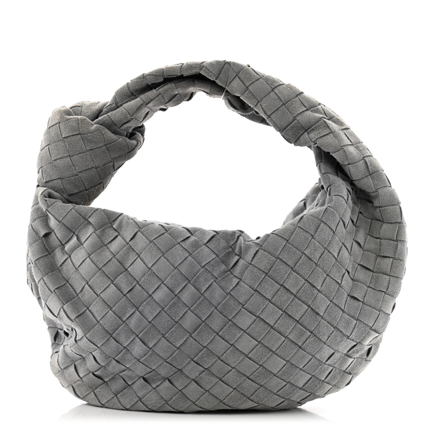 Bottega Veneta Suede Calfskin Intrecciato Teen Jodie Hobo Thunder 1 of 10
