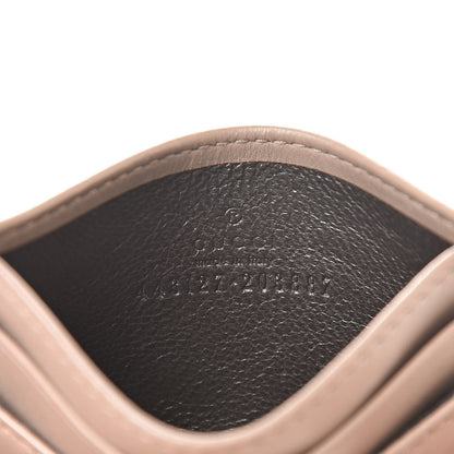 Gucci Calfskin Matelasse GG Marmont Card Holder Porcelain Rose 6 of 10