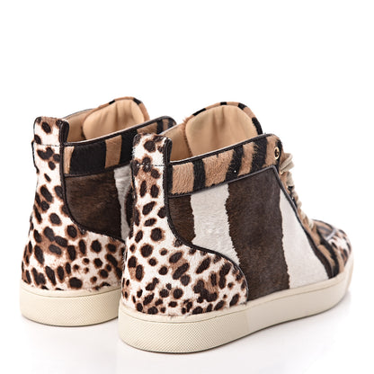 Christian Louboutin Calf Hair Animal Print Rantus Orlato Flat Sneakers 39.5 Multicolor 4 of 11