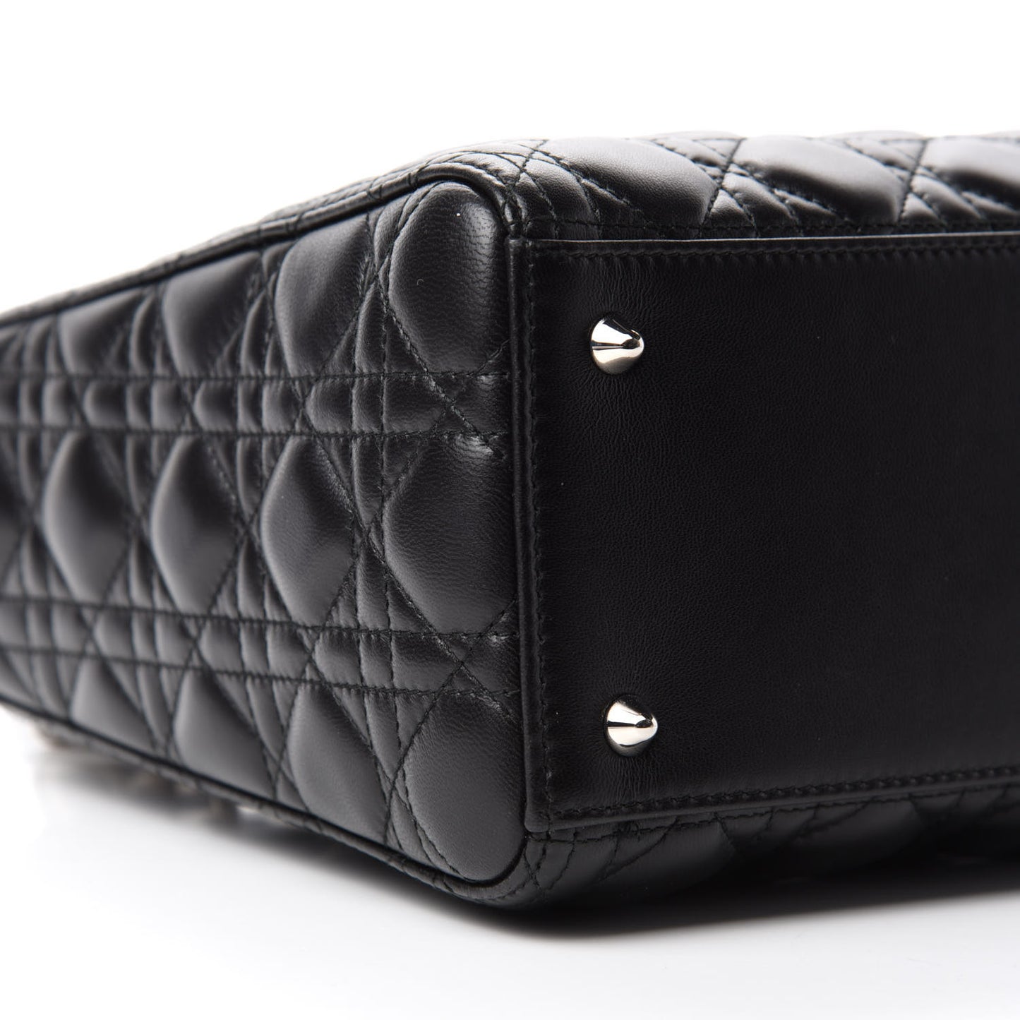 Lambskin Cannage Medium Lady Dior Black