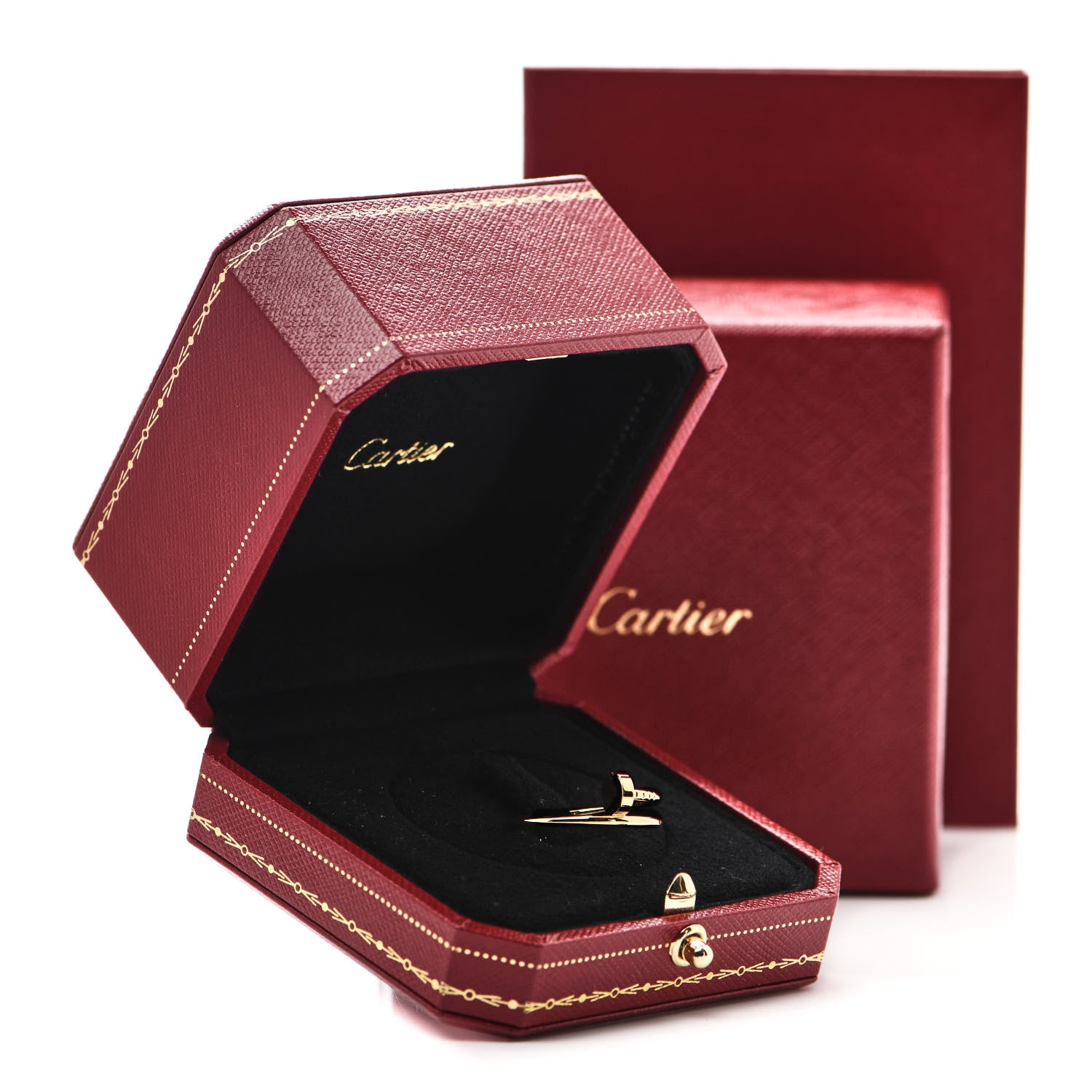 Cartier 18K Yellow Gold Small Juste Un Clou Ring 55 7.25 6 of 6