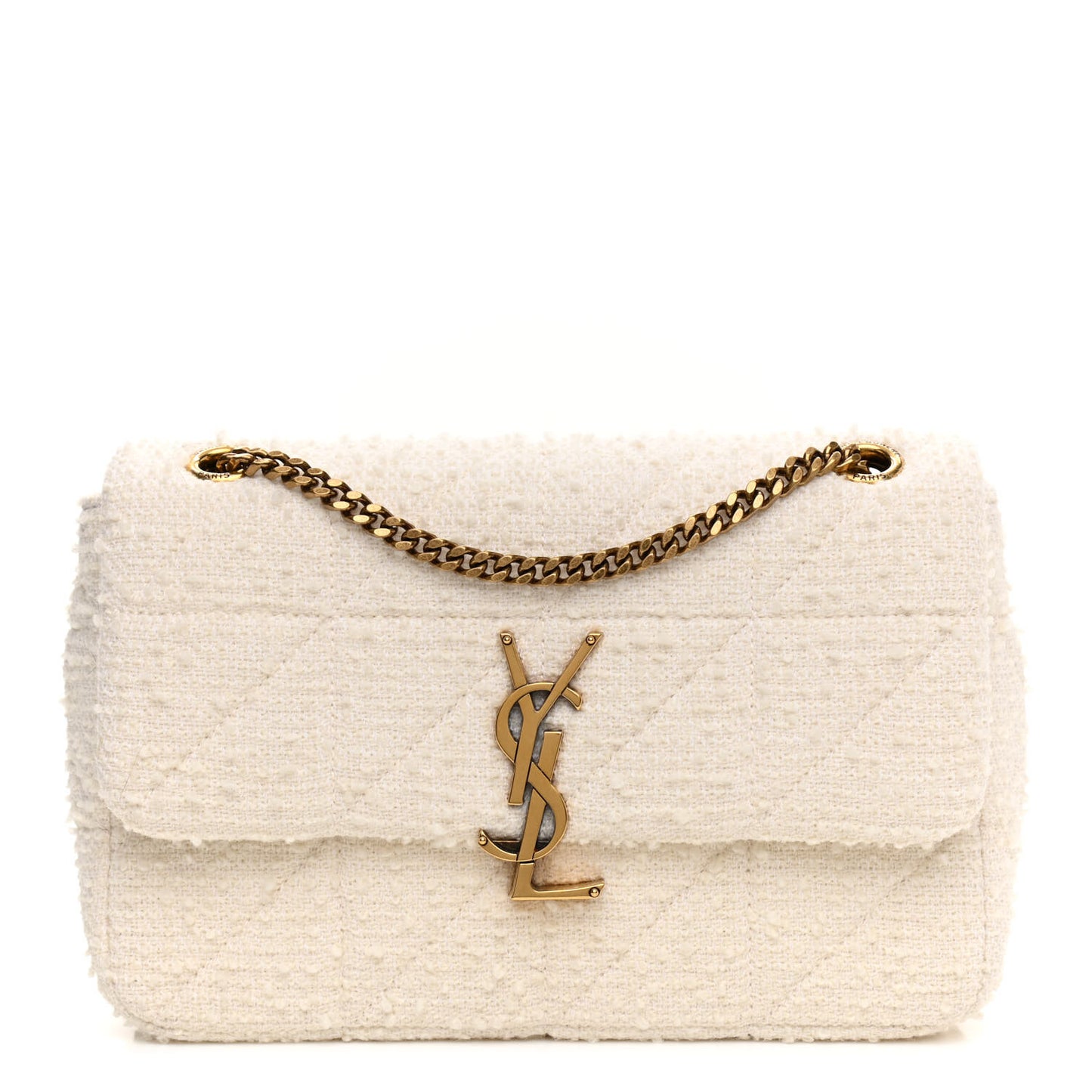 Boucle Tweed Monogram Medium Jamie White