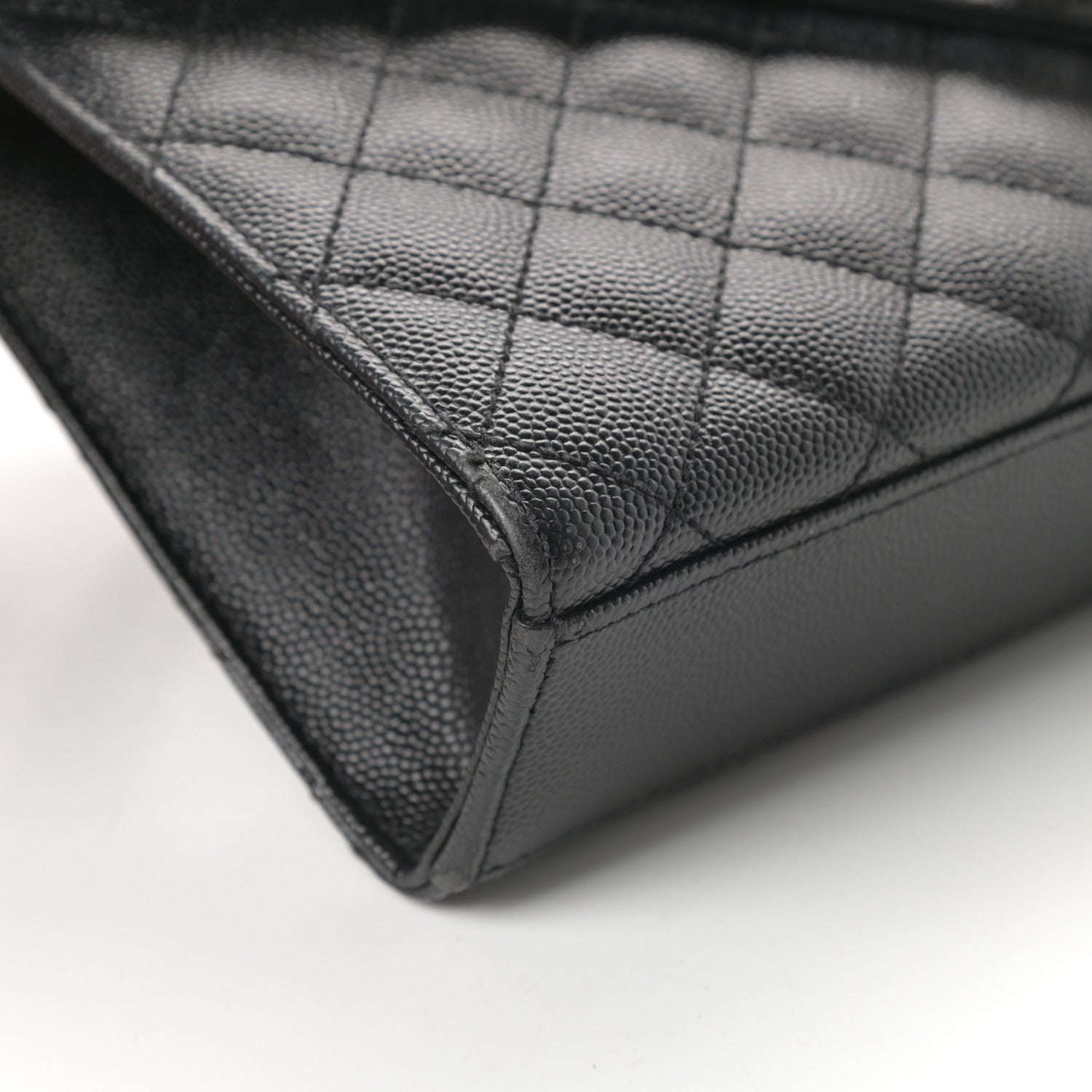 Saint Laurent Grain De Poudre Textured Mixed Matelasse Triquilt Medium Monogram Satchel Black 8 of 15