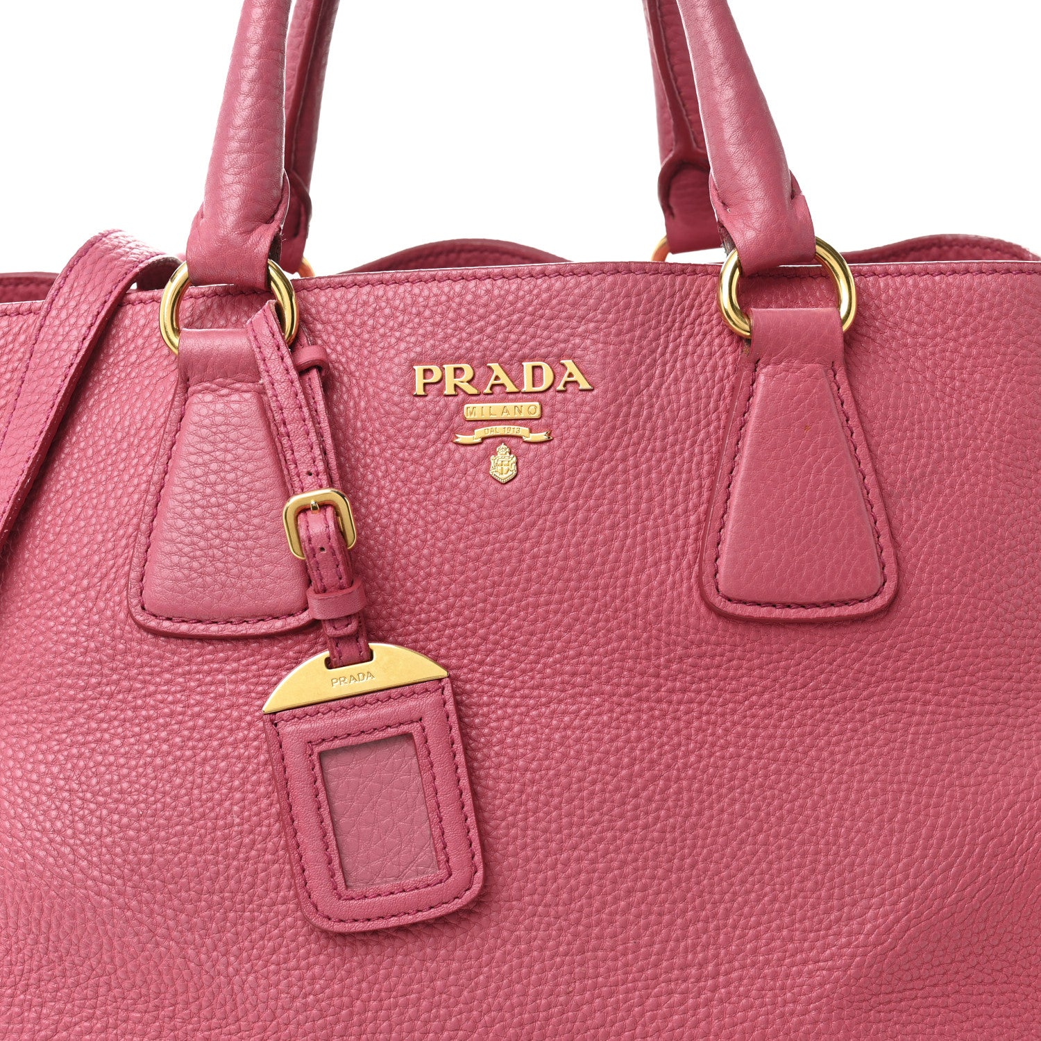 Prada Vitello Daino Tote Peonia 9 of 14