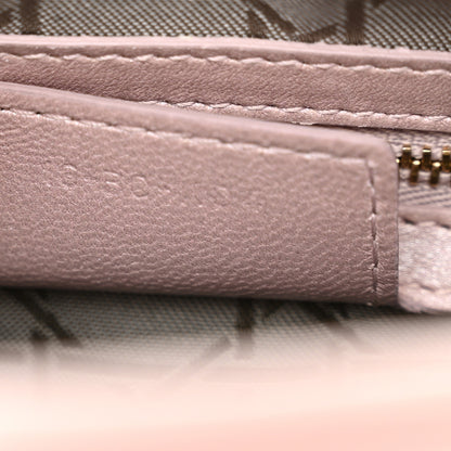 Christian Dior Pearly Lambskin Cannage Medium Lady Dior Lotus 7 of 13