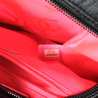 Chanel Calfskin Quilted Large Cambon Multipocket Reporter Black White 7 of 7