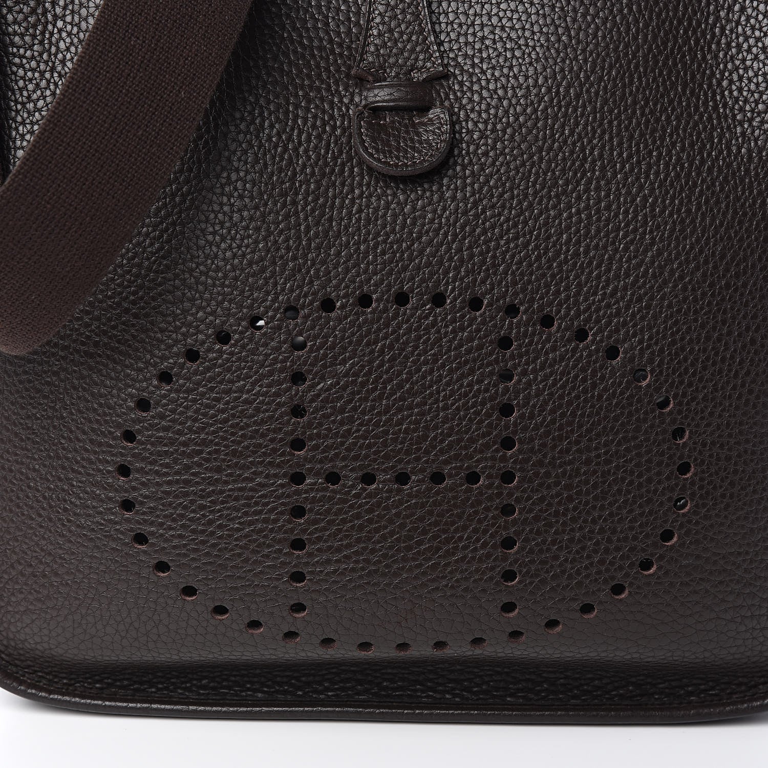 Hermes Taurillon Clemence Evelyne II PM Chocolate 10 of 10