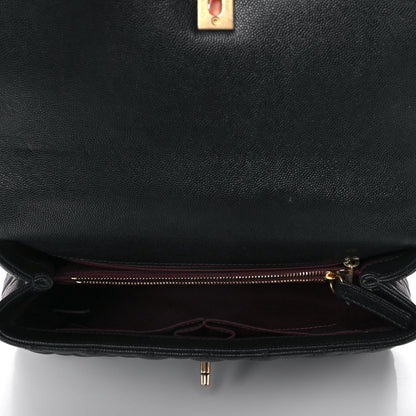 Chanel Caviar Quilted Small Coco Handle Flap Black 5 of 13